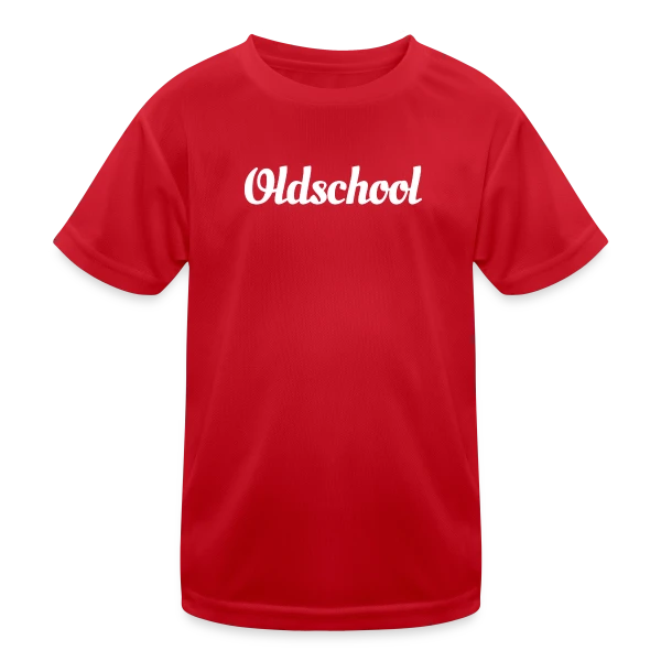 Typographie Rétro Oldschool sur T-shirt sport Enfant