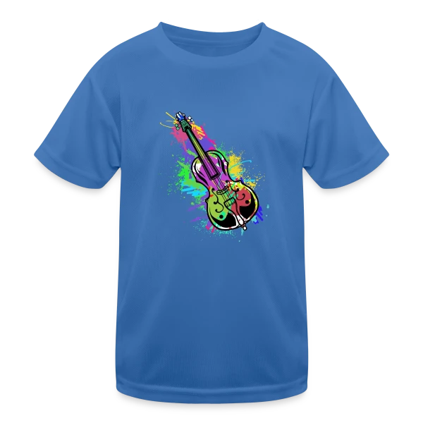 Violoncelle Symphonie Colorée sur T-shirt sport Enfant