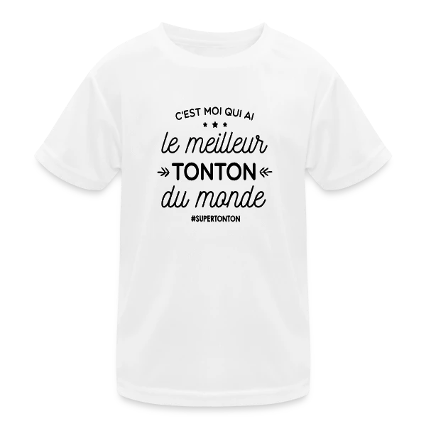Le Meilleur Tonton du Monde sur T-shirt sport Enfant