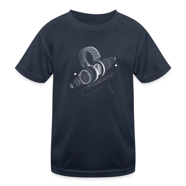 Casque Audio Déconstruit sur T-shirt sport Enfant