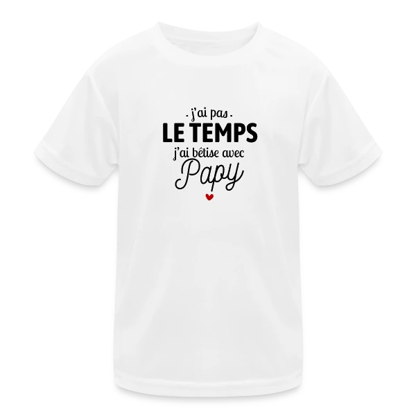J'ai Bêtise avec Papy ! sur T-shirt sport Enfant