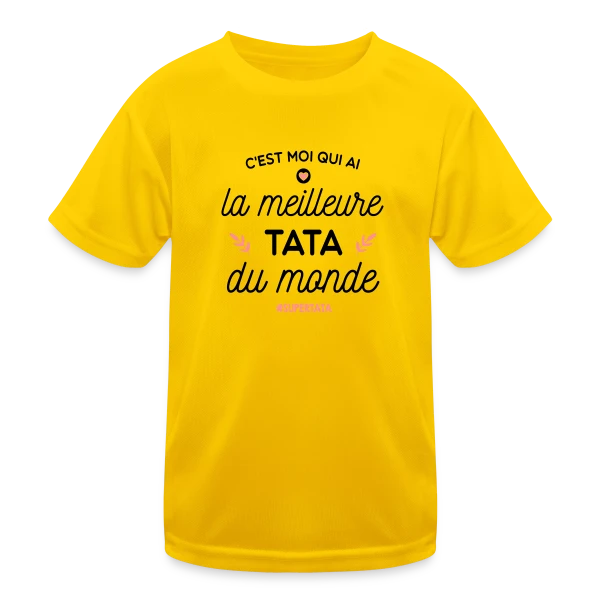 La Meilleure Tata du Monde - Le Cadeau Parfait sur T-shirt sport Enfant
