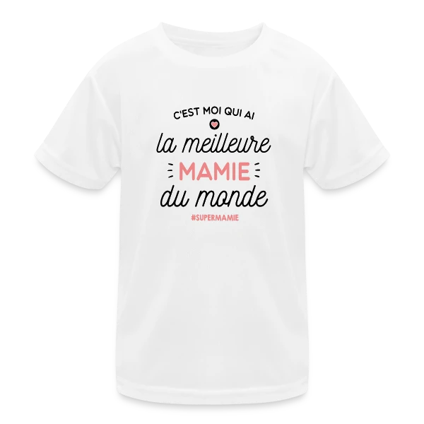 Mamie en Or : La Meilleure du Monde sur T-shirt sport Enfant