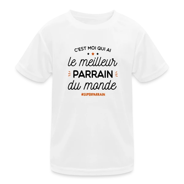 Le Meilleur Parrain du Monde ! sur T-shirt sport Enfant