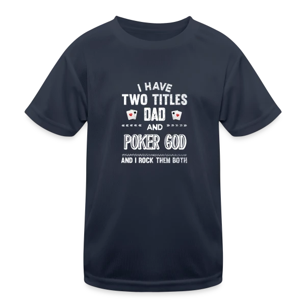King of Poker sur T-shirt sport Enfant