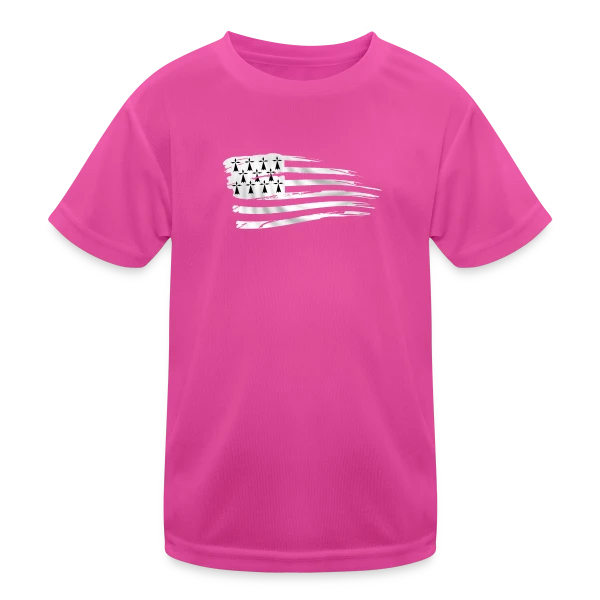 Drapeau Breton Stylisé sur T-shirt sport Enfant