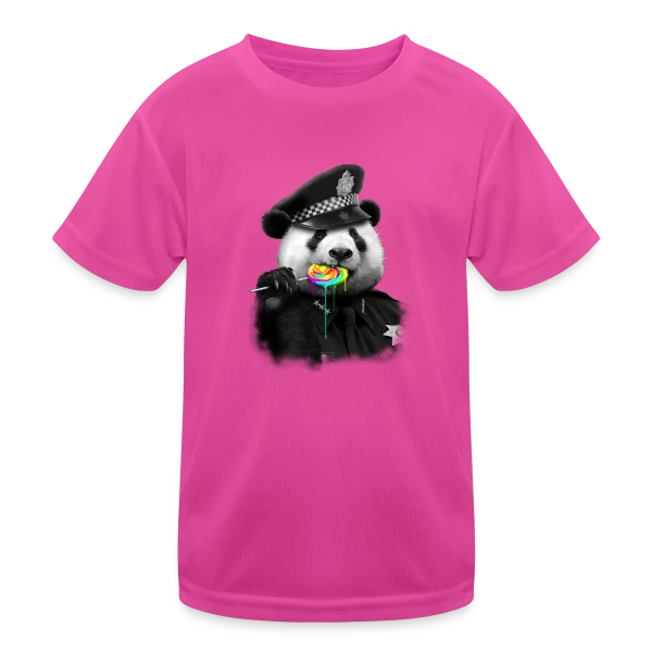 Panda Gourmand : Sucette Addict sur T-shirt sport Enfant