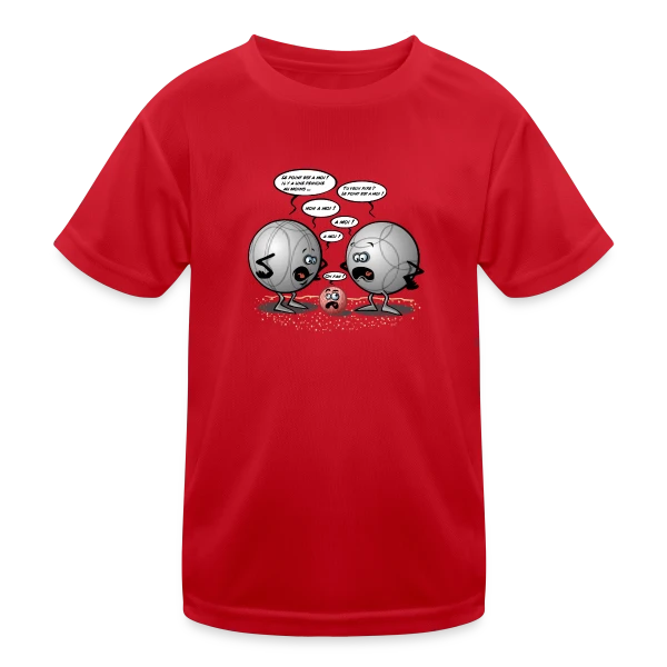 Discorde Pétanque : Le Choc des Titans (et des boules) sur T-shirt sport Enfant