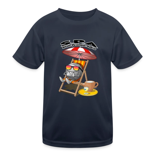 Trio Gagnant : Sieste, Pétanque, Apéro sur T-shirt sport Enfant