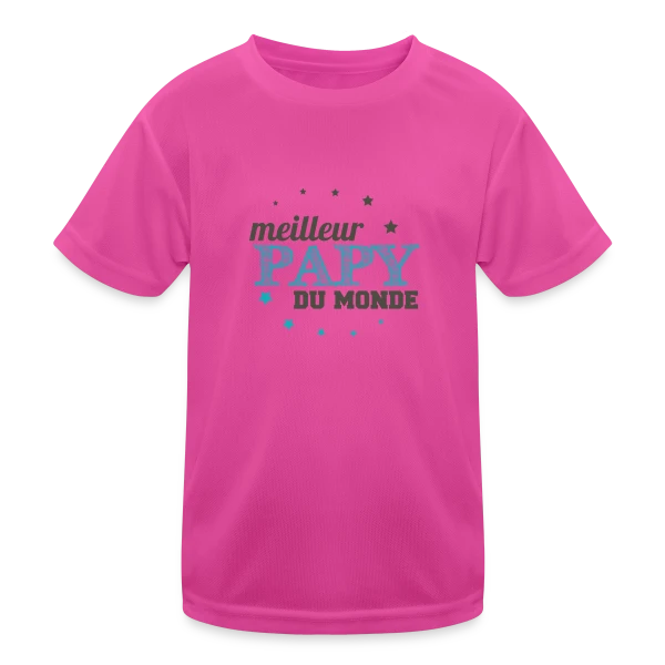 Le Meilleur Papy du Monde sur T-shirt sport Enfant