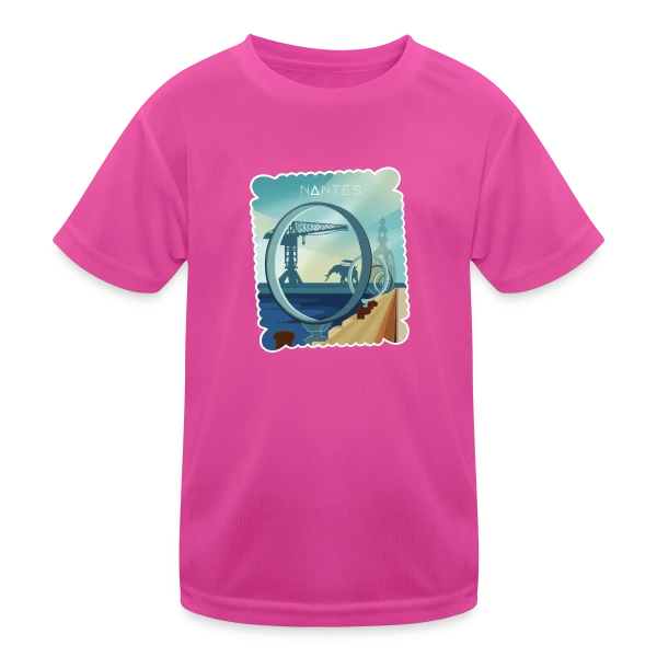 Ville de Nantes - Design Urbain sur T-shirt sport Enfant