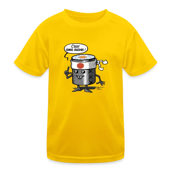 Sans Sushis : Zénitude et Sérénité Garantie sur T-shirt sport Enfant