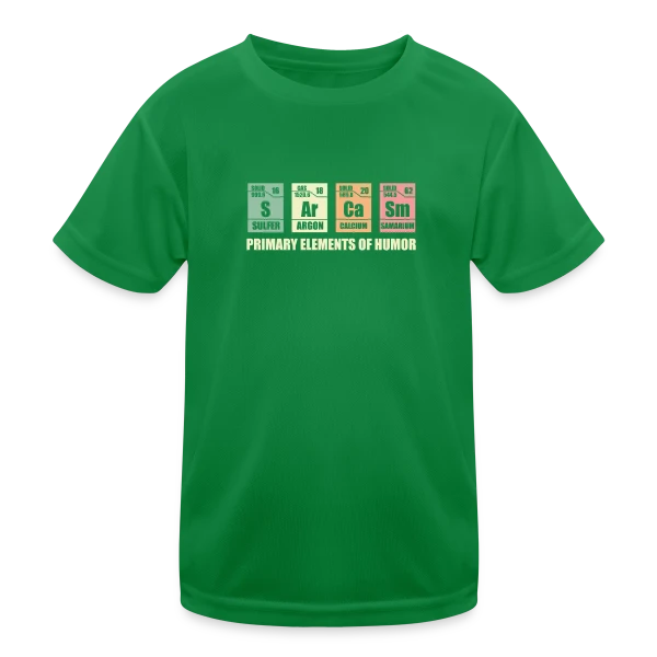Éléments Chimiques du Sarcasme sur T-shirt sport Enfant