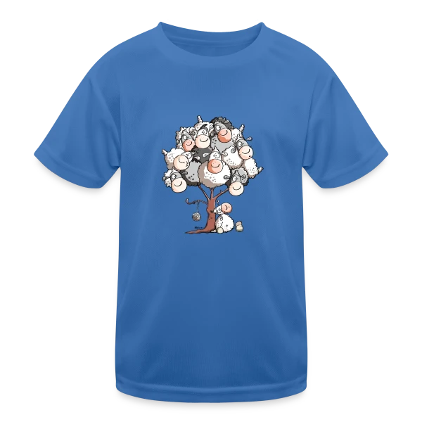 Petit Mouton Laineux Câlin sur T-shirt sport Enfant