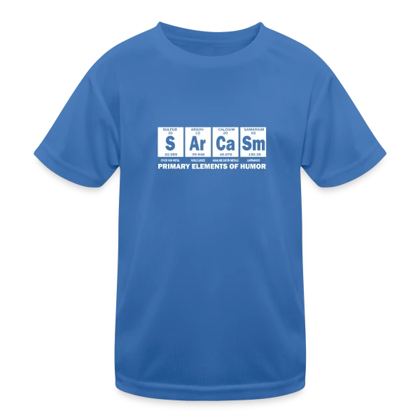 Sarcasme Éléments Humour sur T-shirt sport Enfant
