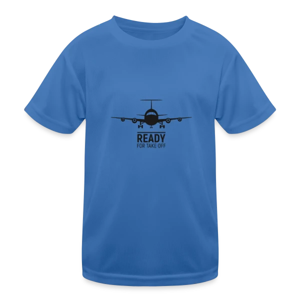 Prêt au Décollage Avion sur T-shirt sport Enfant