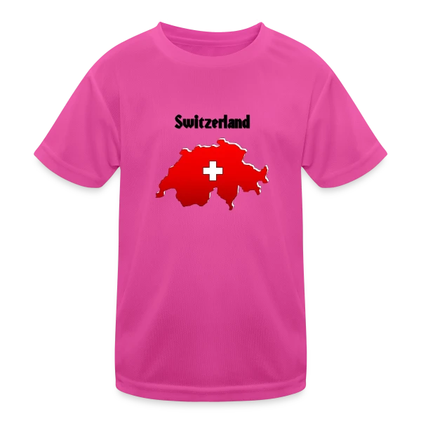 Voyage en Suisse sur T-shirt sport Enfant