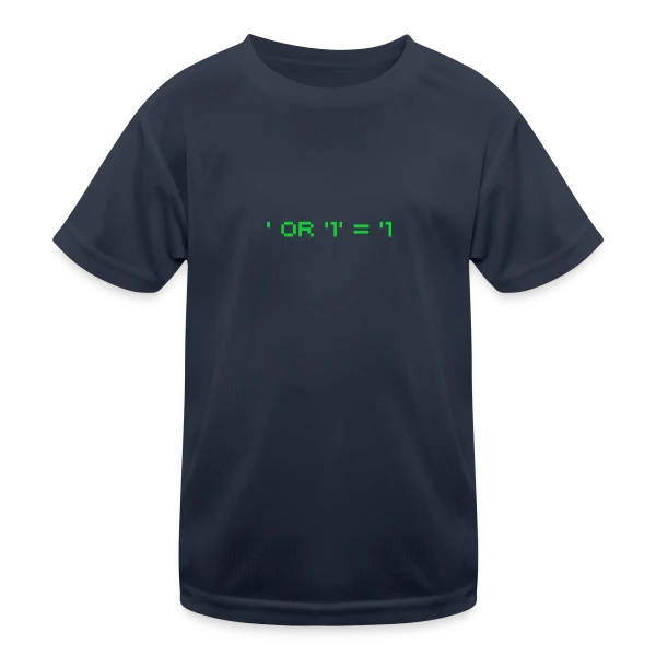 Hacker Pentest SQL Injection - Cybersécurité sur T-shirt sport Enfant