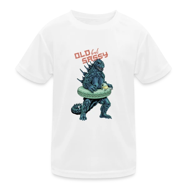 Vieux mais Culotté : Le Monstre Plouf ! sur T-shirt sport Enfant