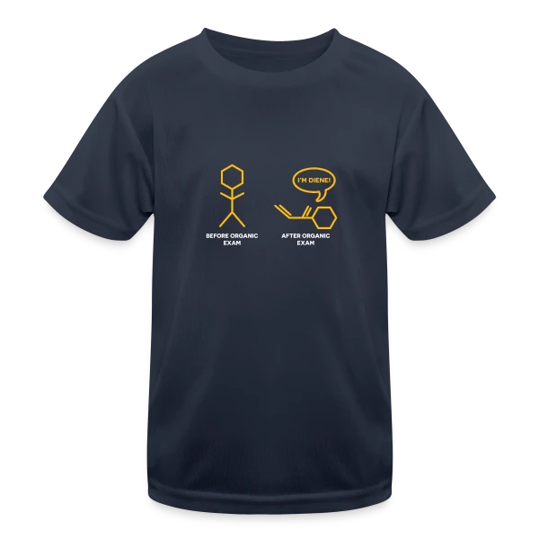 Blague Chimie Diène sur T-shirt sport Enfant