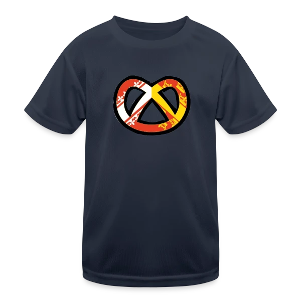 Humour Logo Bretzel Alsace sur T-shirt sport Enfant