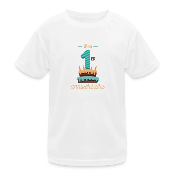 Mon Premier Anniversaire Garçon sur T-shirt sport Enfant