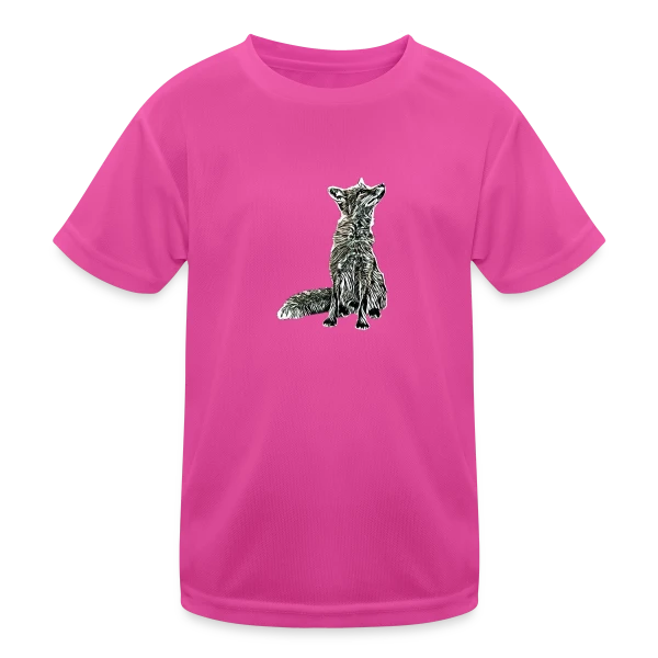 Renard Réaliste Élégant sur T-shirt sport Enfant