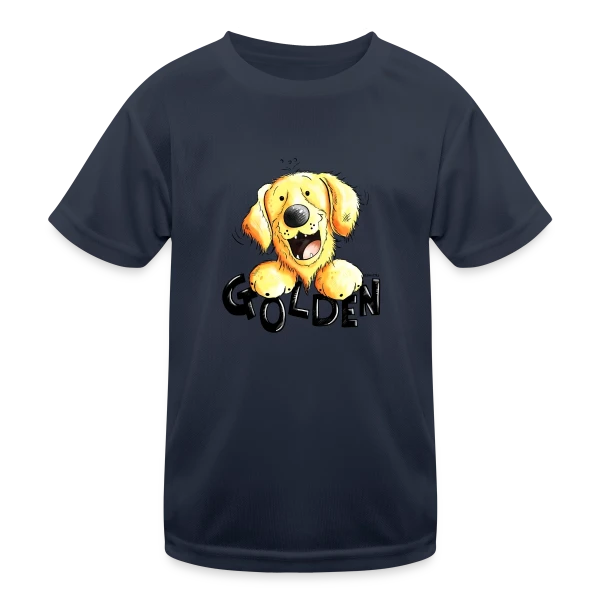 Golden Retriever Amusant - Mon Compagnon Fidèle sur T-shirt sport Enfant