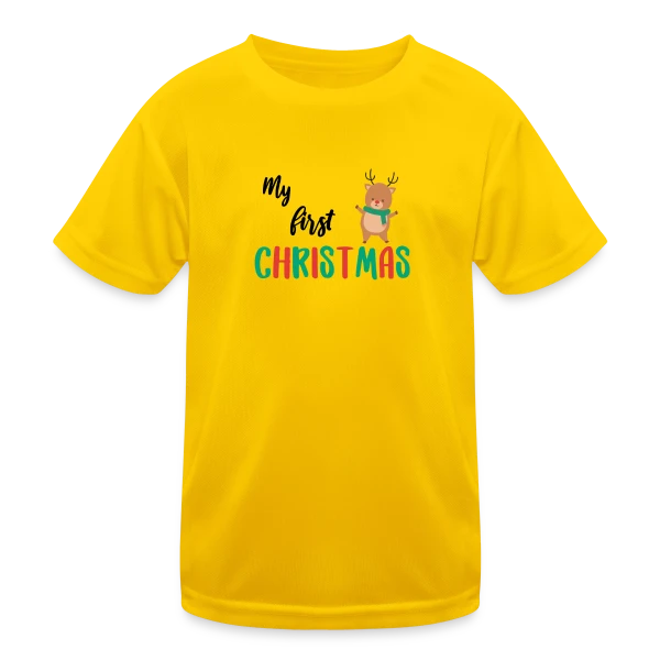 Mon Premier Noël : Design Adorable pour Bébé sur T-shirt sport Enfant