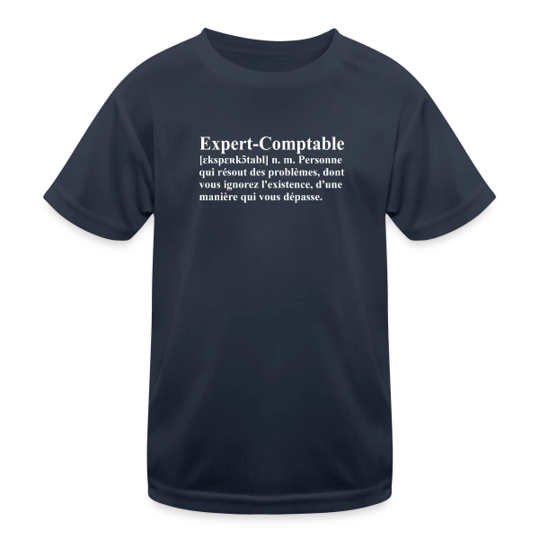 Définition de l'Expert-Comptable | T-Shirt Humour Métier sur T-shirt sport Enfant