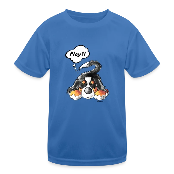 Chien de Montagne Bernois Joueur sur T-shirt sport Enfant