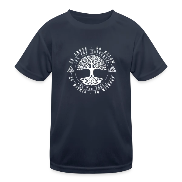 Arbre de Vie Celtique : Vie et Mort sur T-shirt sport Enfant