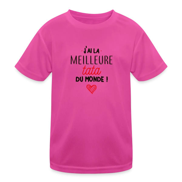 La Meilleure Tata du Monde sur T-shirt sport Enfant