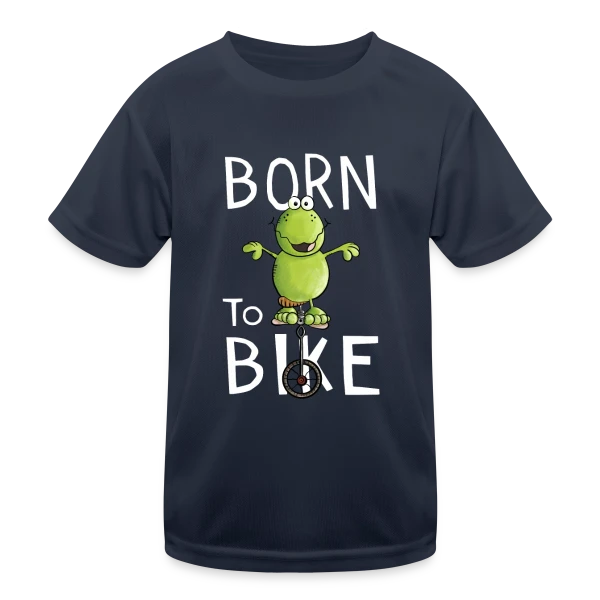 Né Pour Pédaler - Frocg à Monocycle Comique sur T-shirt sport Enfant