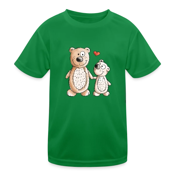 Amour Oursons Câlins sur T-shirt sport Enfant