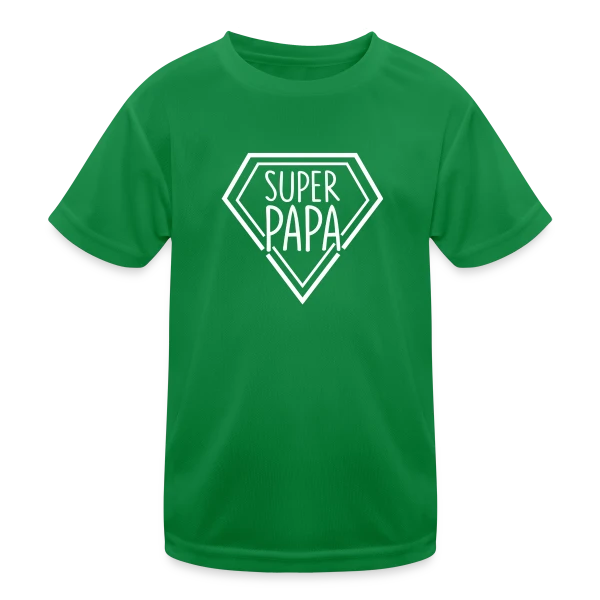 Super Papa - Idée Cadeau Noël & Fête des Pères sur T-shirt sport Enfant