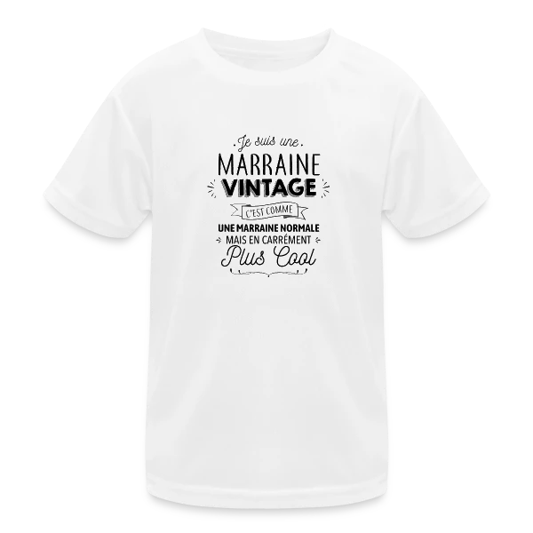 Marraine Vintage : Carrément Plus Cool sur T-shirt sport Enfant