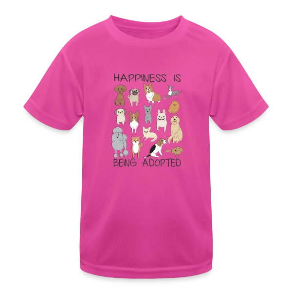 Chiens Adorables Adoption sur T-shirt sport Enfant