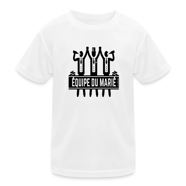 EVG Équipe du Marié : La Fête Inoubliable sur T-shirt sport Enfant
