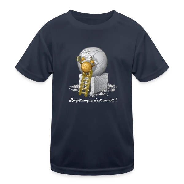 L'Art de la Pétanque : Quand le Sport Rencontre le Style sur T-shirt sport Enfant