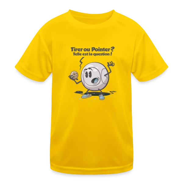 Pétanque : Tirer ou pointer ? sur T-shirt sport Enfant