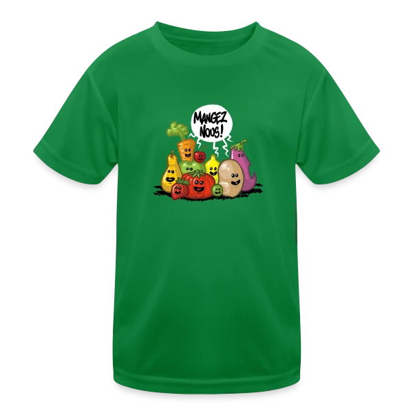 Fruits et Légumes Frais sur T-shirt sport Enfant