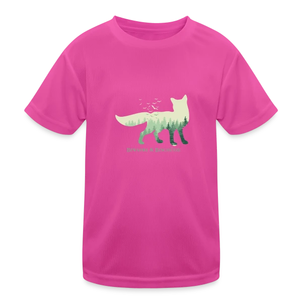 Renard Forêt Mystique sur T-shirt sport Enfant