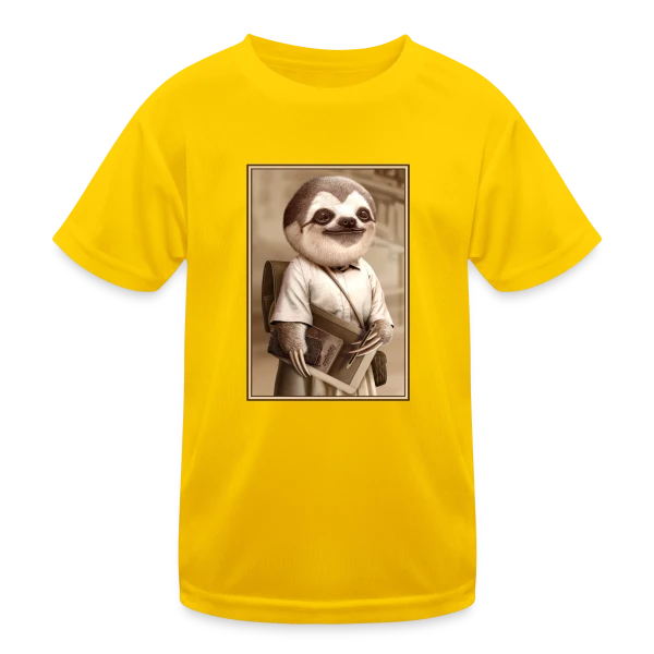Le Paresseux Écolier sur T-shirt sport Enfant