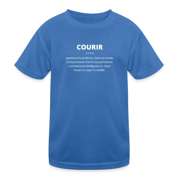 Courir Définition : Run, Running, Sport & Humour sur T-shirt sport Enfant