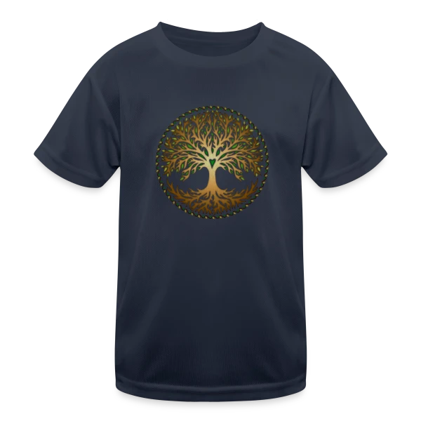Yggdrasil: Arbre de Vie Celtique & Nordique sur T-shirt sport Enfant