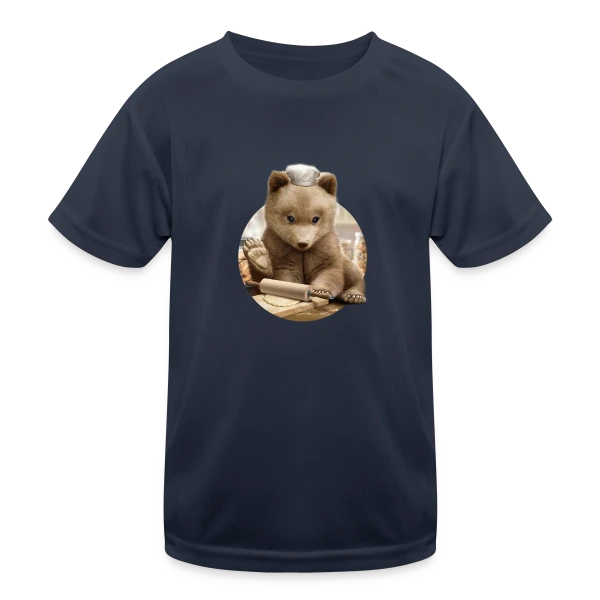 Ourson Chef sur T-shirt sport Enfant