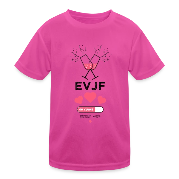 EVJF en cours, patientez ! sur T-shirt sport Enfant