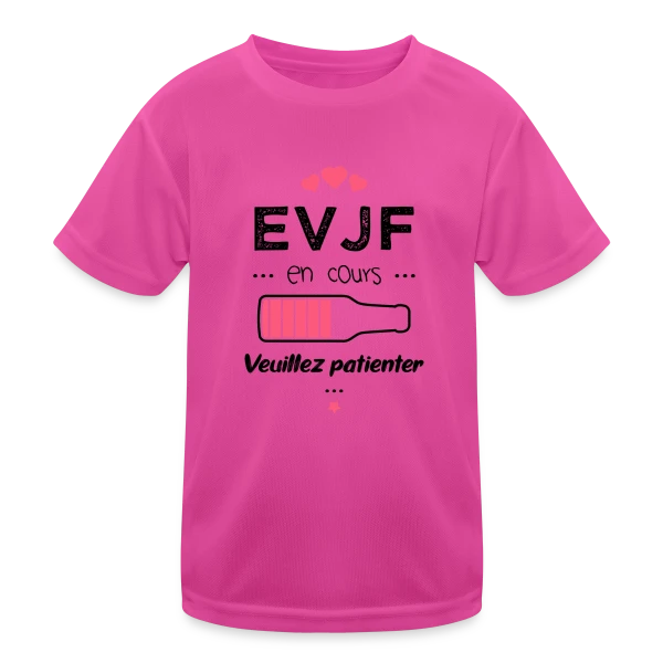 EVJF en Folie ! sur T-shirt sport Enfant