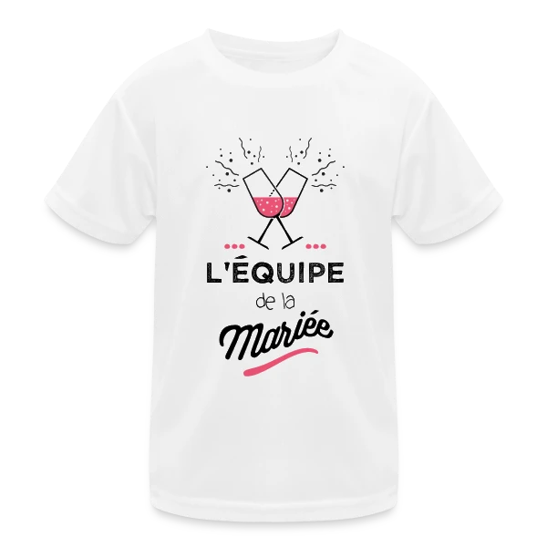 "Équipe de la Mariée" | EVJF sur T-shirt sport Enfant
